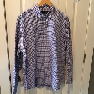 Purple/Navy Check Oxford Cloth Sport Shirt